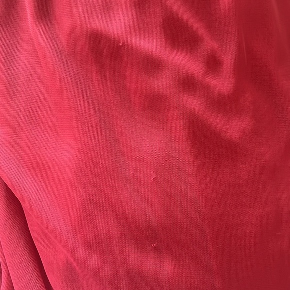 Adrianna Papell Women’s Spaghetti-Strap Lace Formal Prom Gown in French Coral - Picture 6 of 6